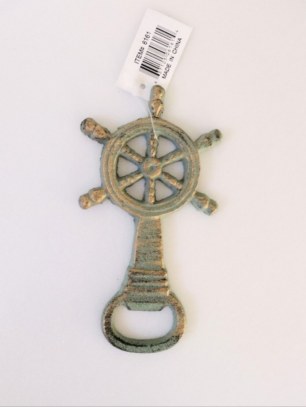 Vintage-Inspired Ship Wheel Wall Bottle Opener